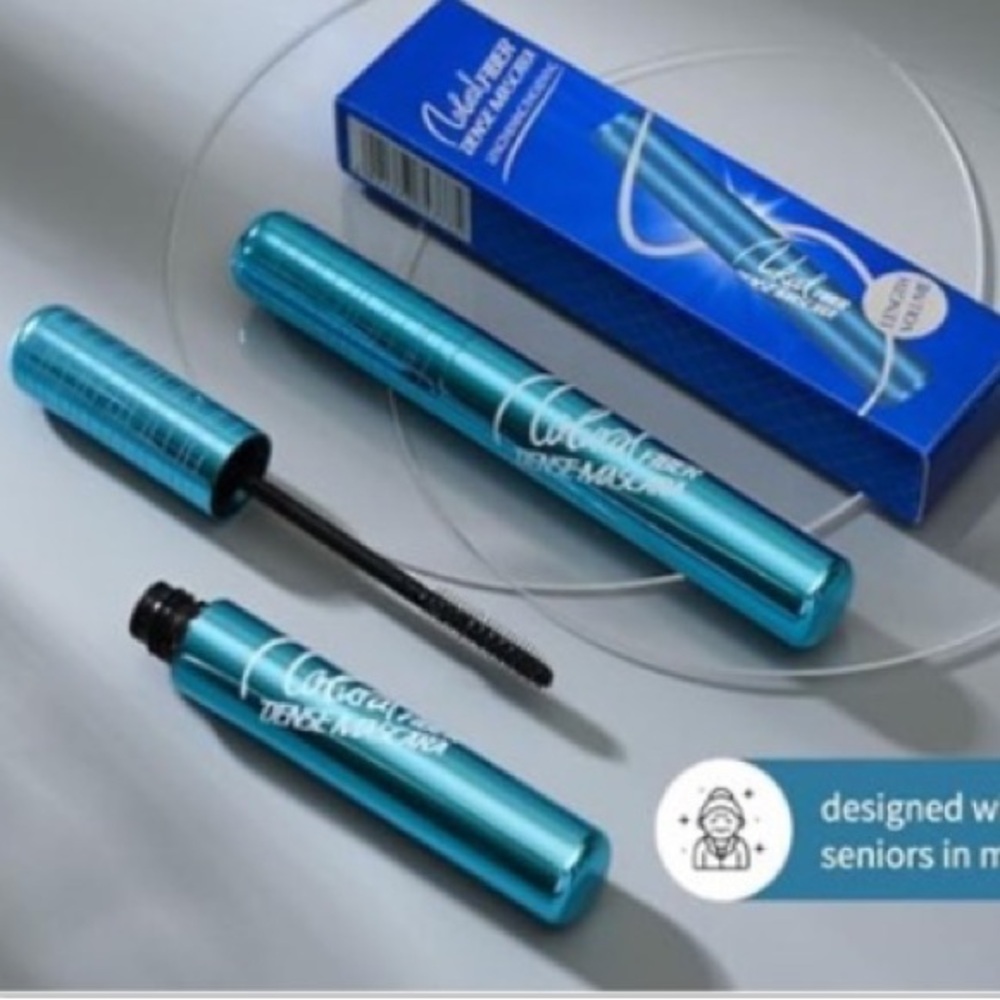 Natural Fiber Dense Thickening Mascara Waterproof Non Allergen Thinning Lashes